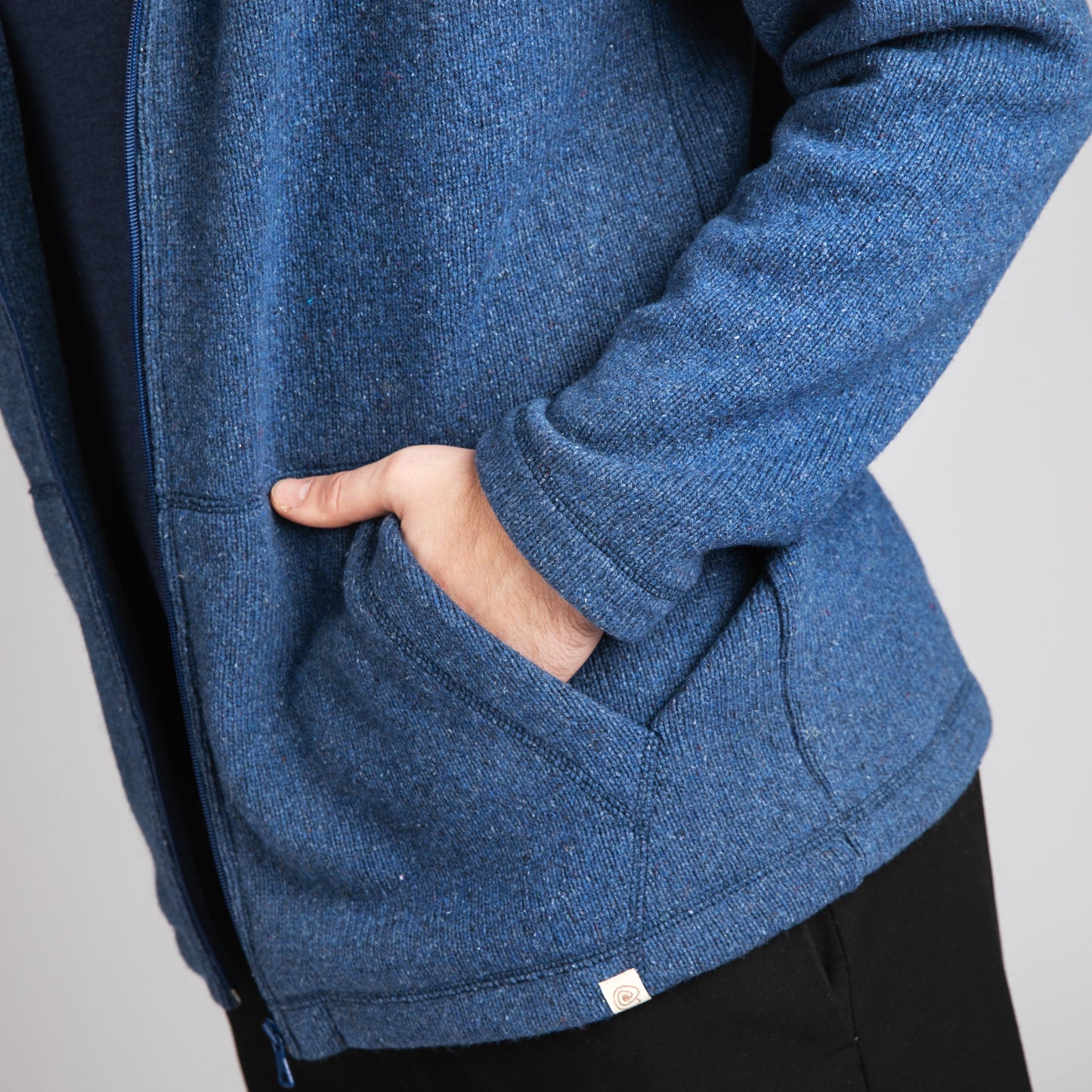 Engel Men's Hooded Reborn Knit Zipper Sweater: PRE-ORDER (Copy)