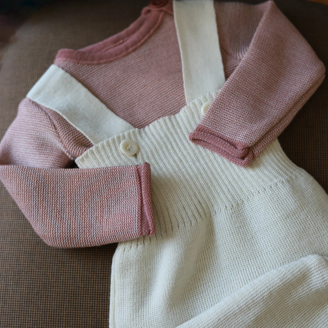 Disana Baby/Toddler Pants with Straps, Knitted Merino