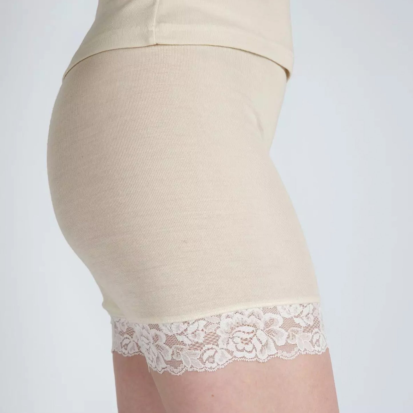 Short cycliste pour femme Engel, laine/soie