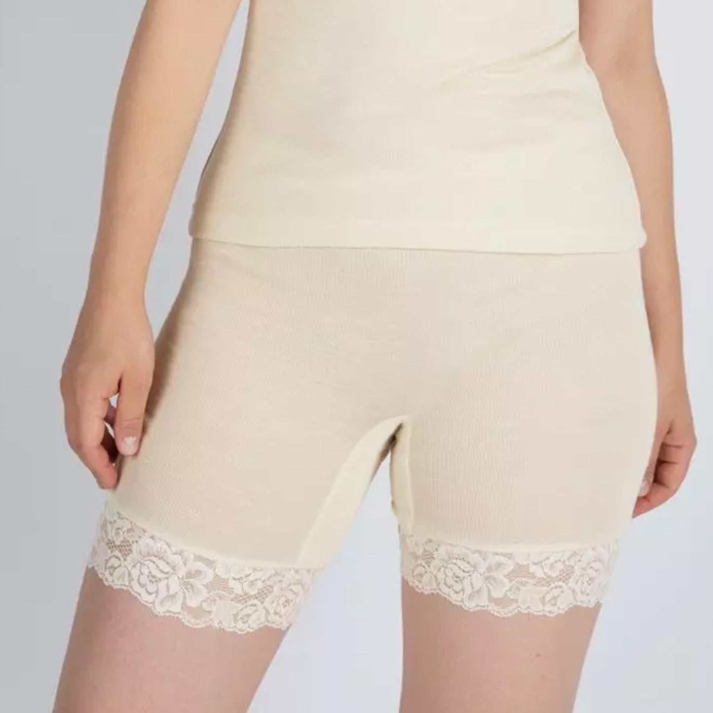 Short cycliste pour femme Engel, laine/soie