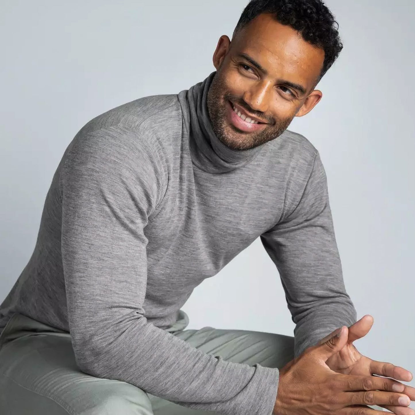 Engel Men Turtleneck, Merino Wool/Silk