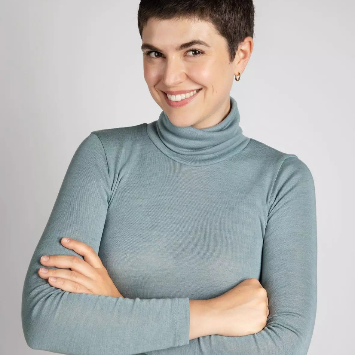 Engel Women Turtleneck, Merino Wool/Silk: PRE-ORDER