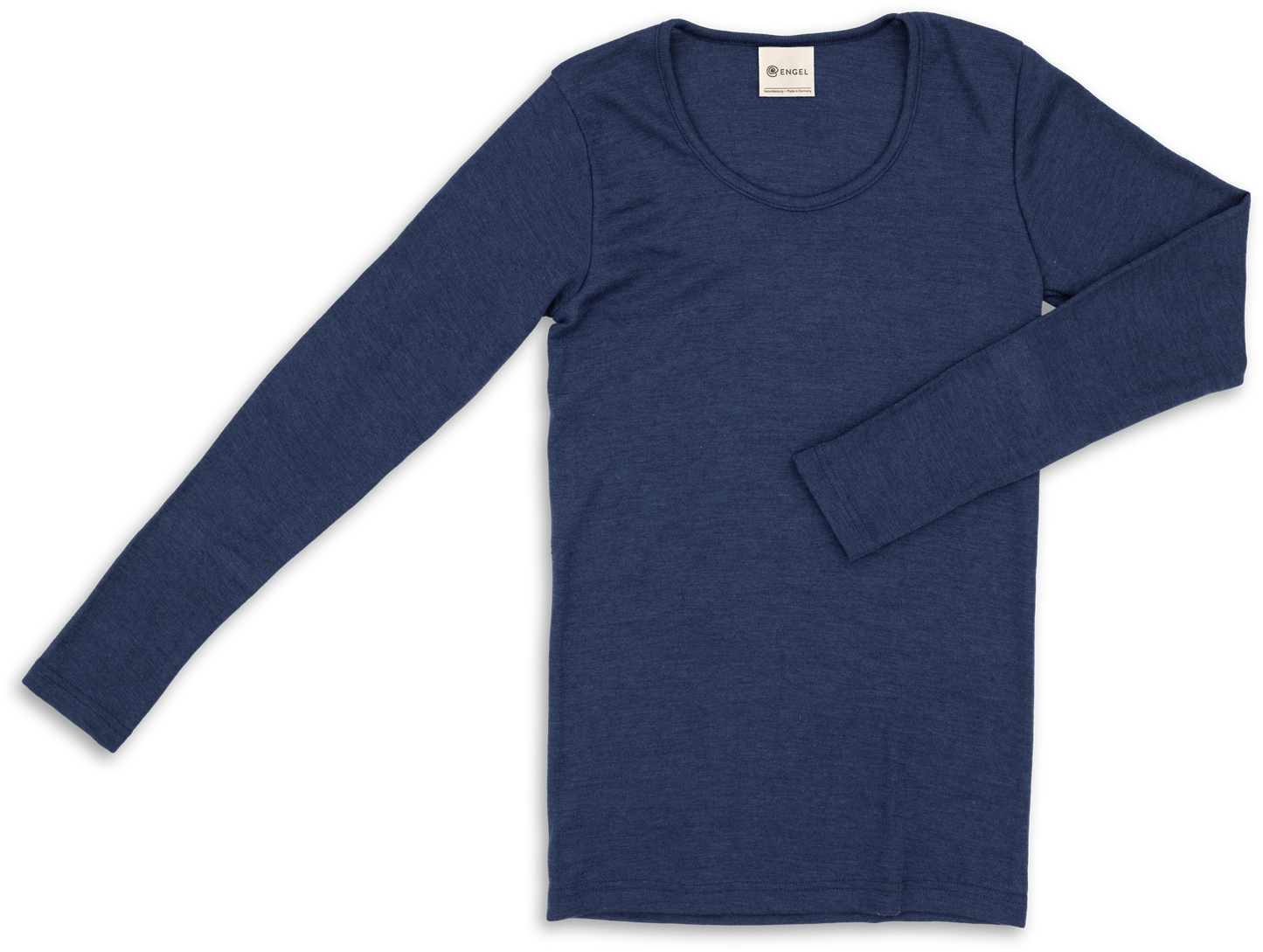 Engel Women Long Sleeve Shirt with Round Neck, Merino Wool/Silk