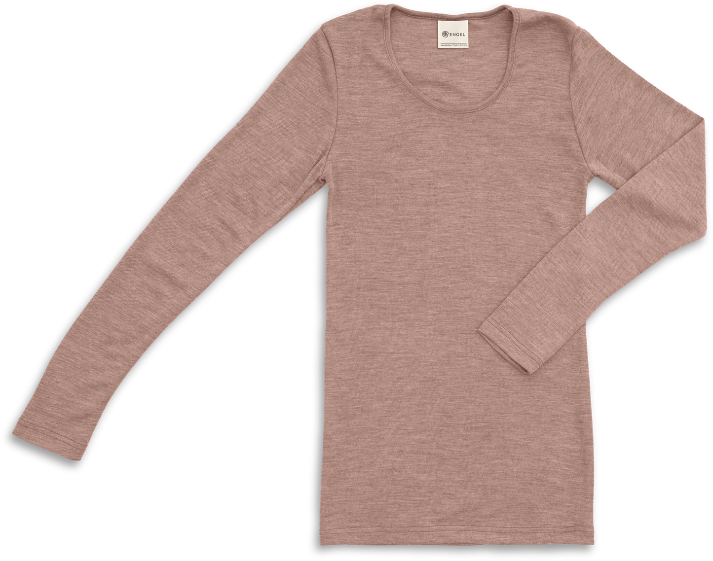Engel Women Long Sleeve Shirt with Round Neck, Merino Wool/Silk