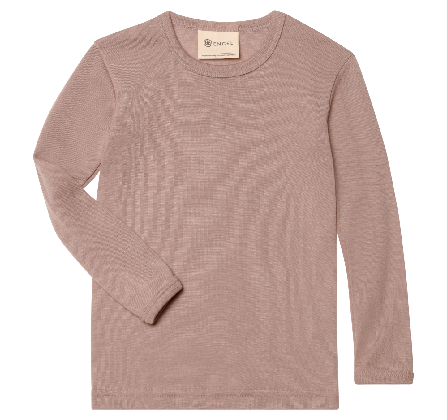 Engel Child Long Sleeve Shirt, Merino Wool/Silk, Solid