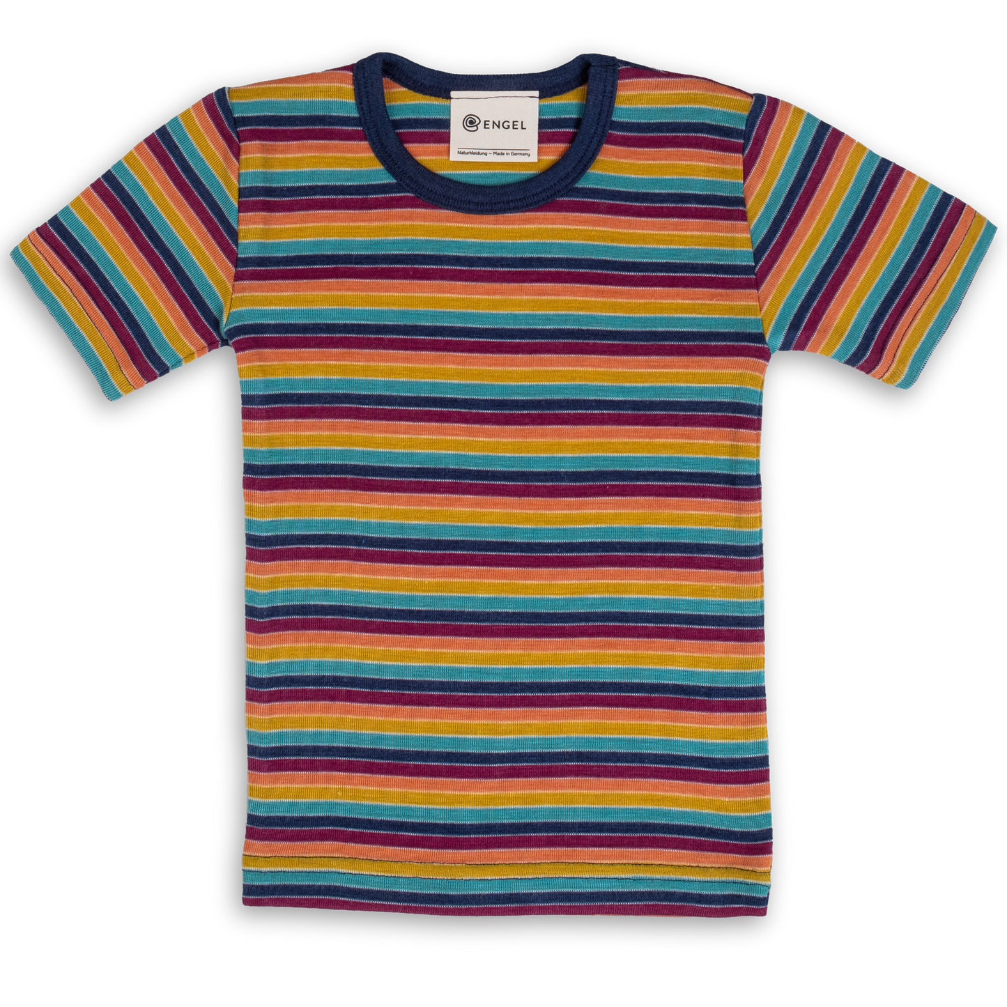 Chemise à manches courtes Engel pour enfant, laine/soie