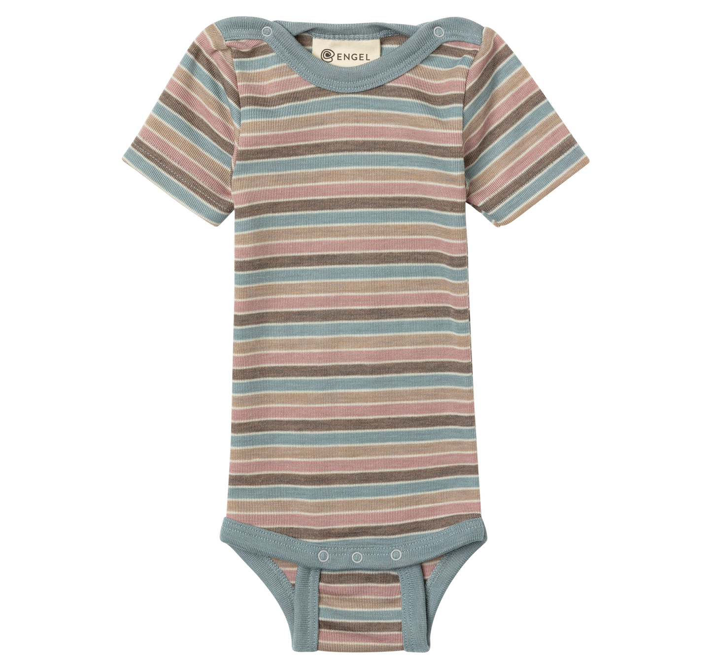 Engel Baby/Toddler Onesie, manches courtes, laine et soie