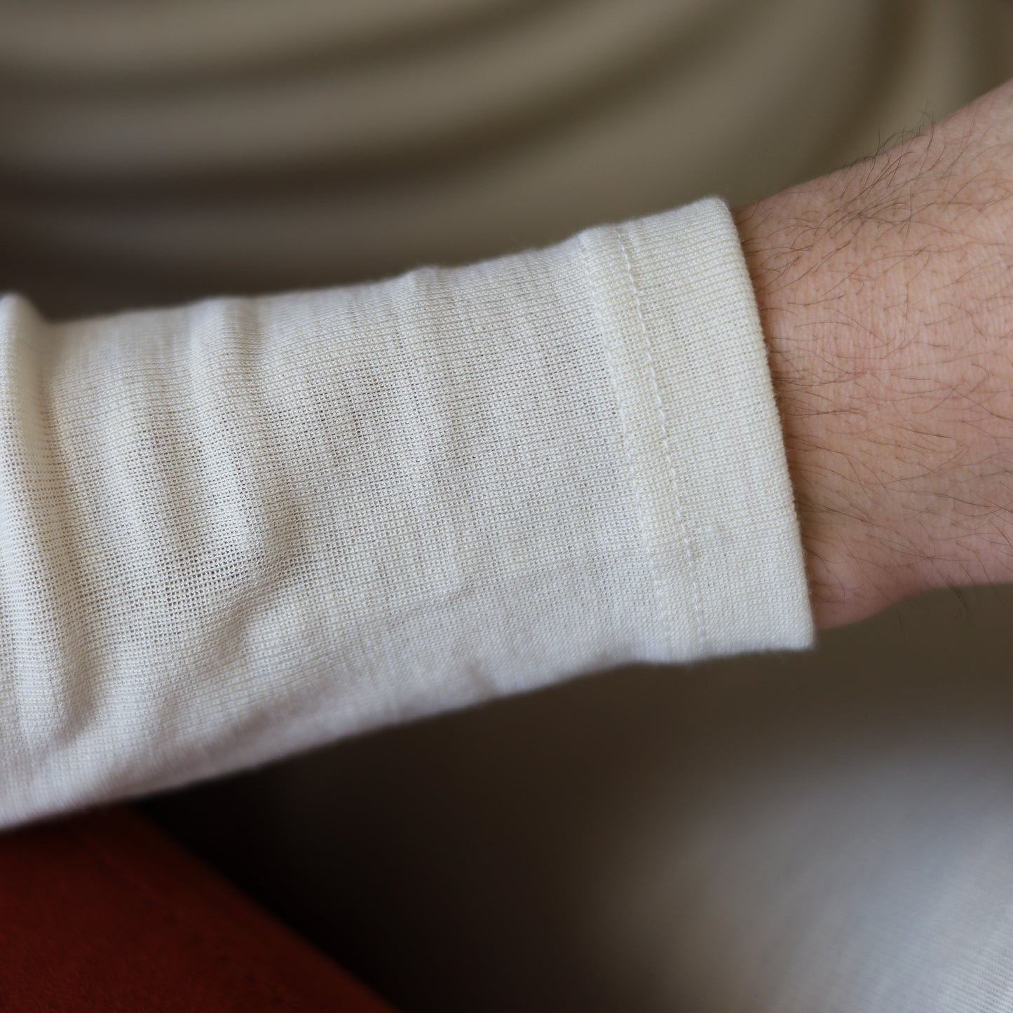 Hocosa Chemise à manches longues unisexe, laine/soie