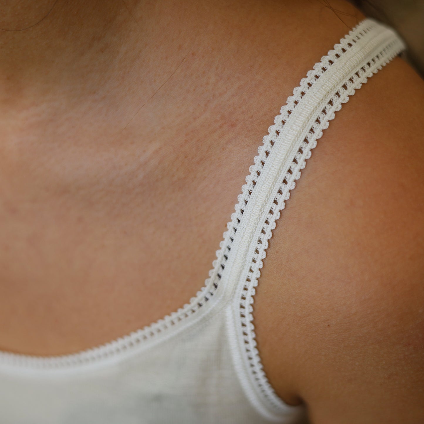 Hocosa Women Camisole, Wool/Silk, Natural