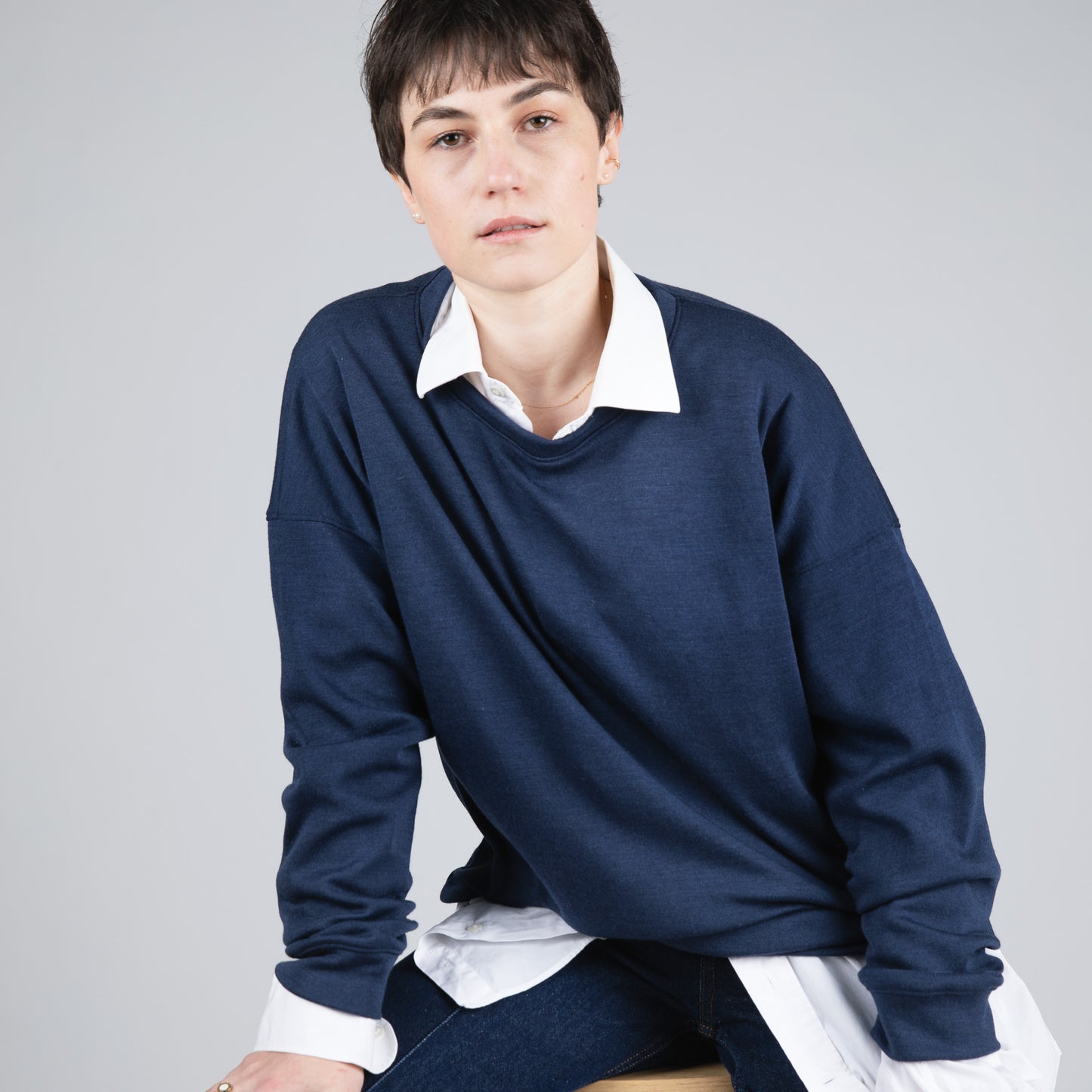 Engel Unisex Sweatshirt, Merino Wool/Silk Interlock - PRE-ORDER ONLY
