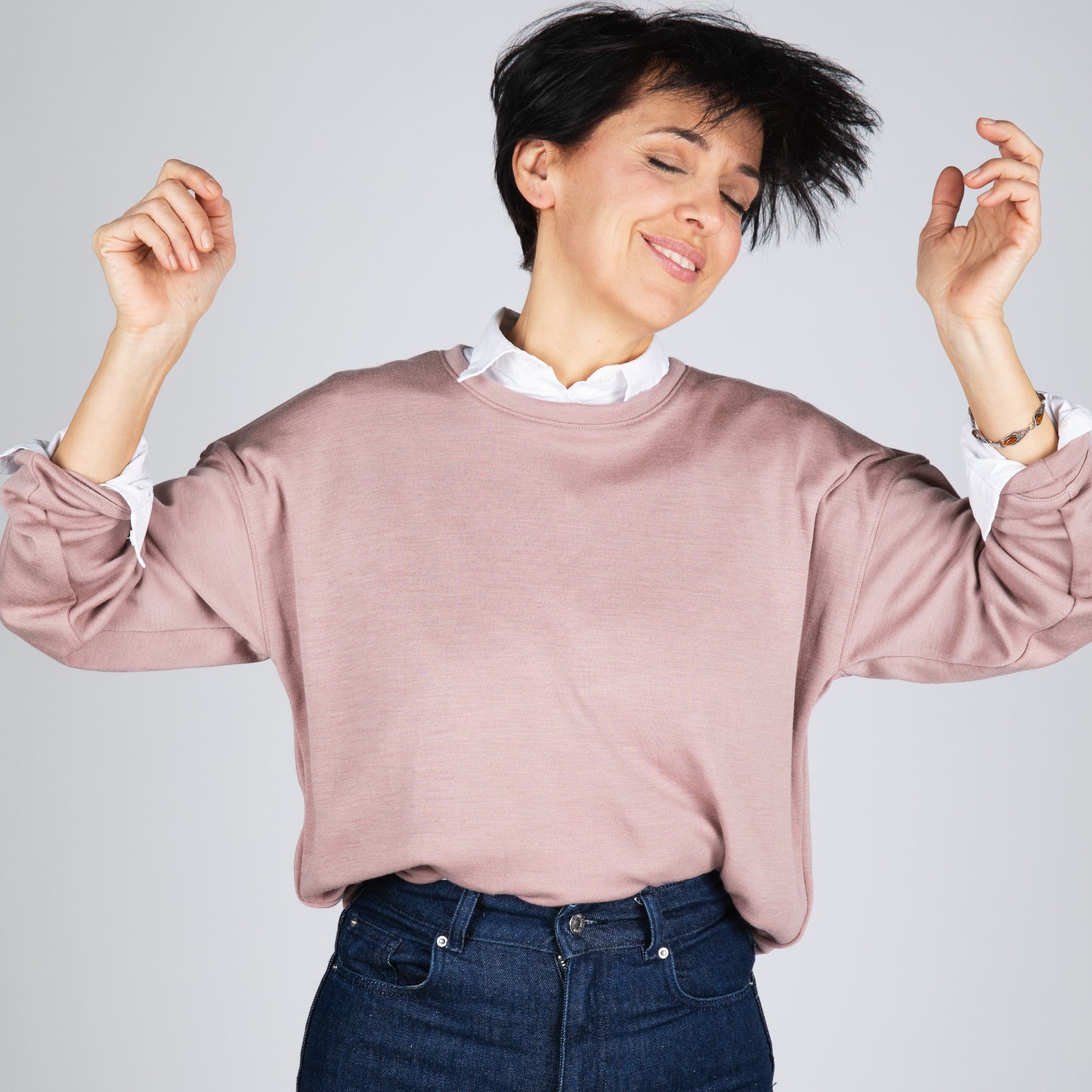 Engel Unisex Sweatshirt, Merino Wool/Silk Interlock - PRE-ORDER ONLY
