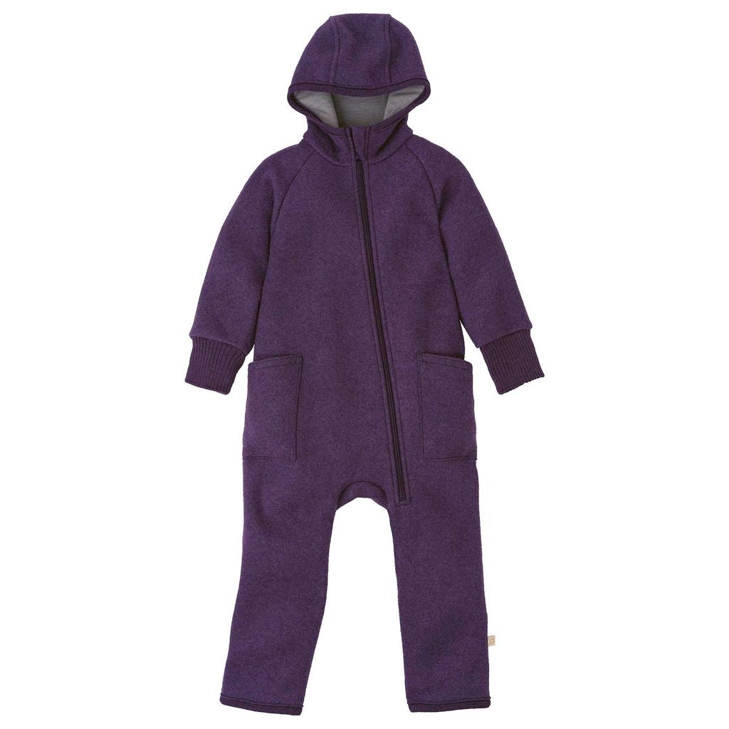 Salopette en laine bouillie pour bébé/jeune enfant Disana avec fermeture éclair : PRÉCOMMANDE