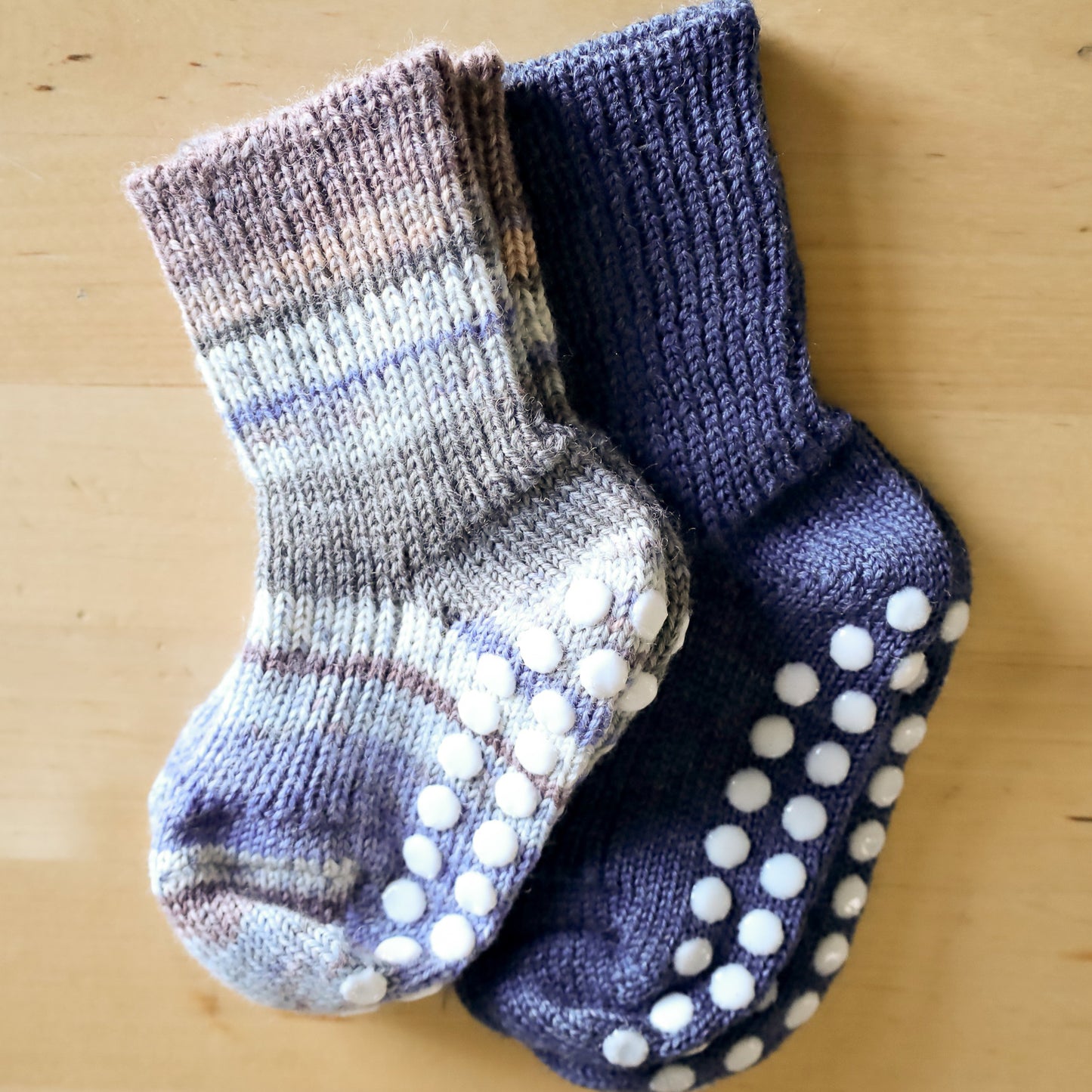 Hirsch Natur Toddler, Non-Slip, Mid Weight Knit Sock, Merino Wool
