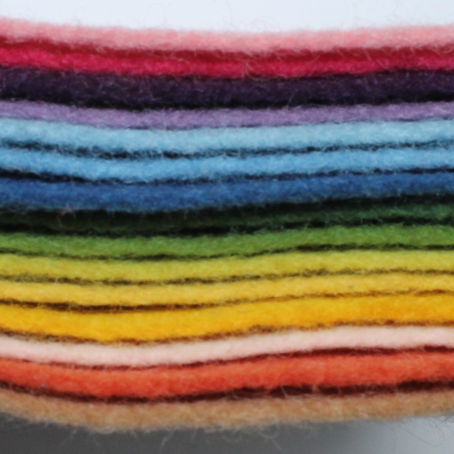 Filges Wool Felt Bioland- Assorted 15 Colour Pack, Organic Wool