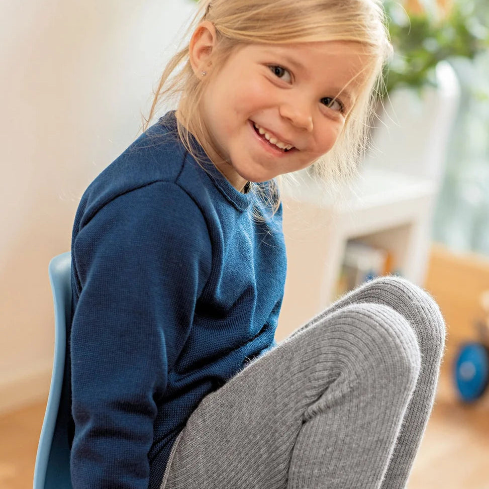 Disana Child Sweater, Left Knit, Wool Knit