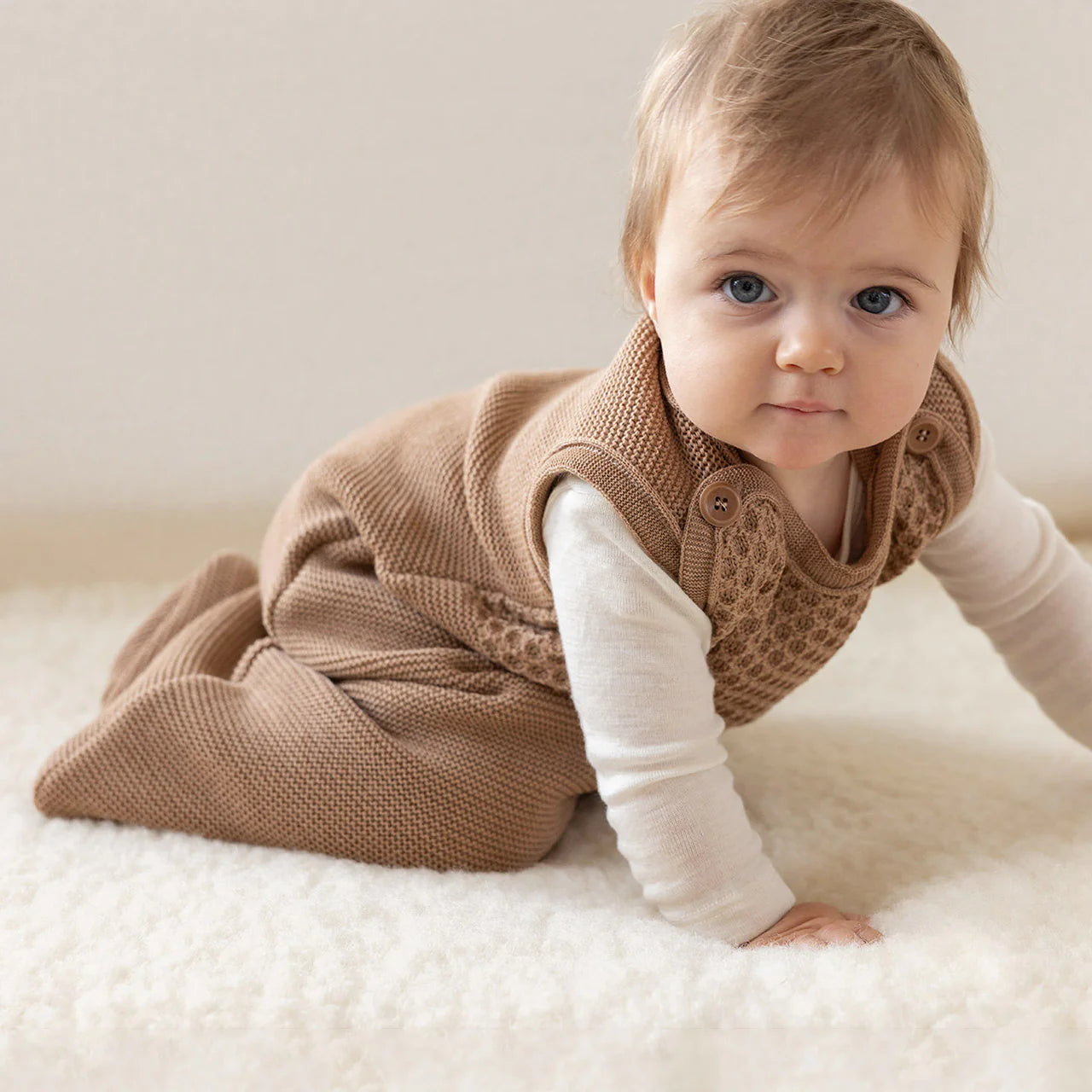 Disana Baby Sleeveless Sleep Sack, Merino Wool Knit: PRE-ORDER