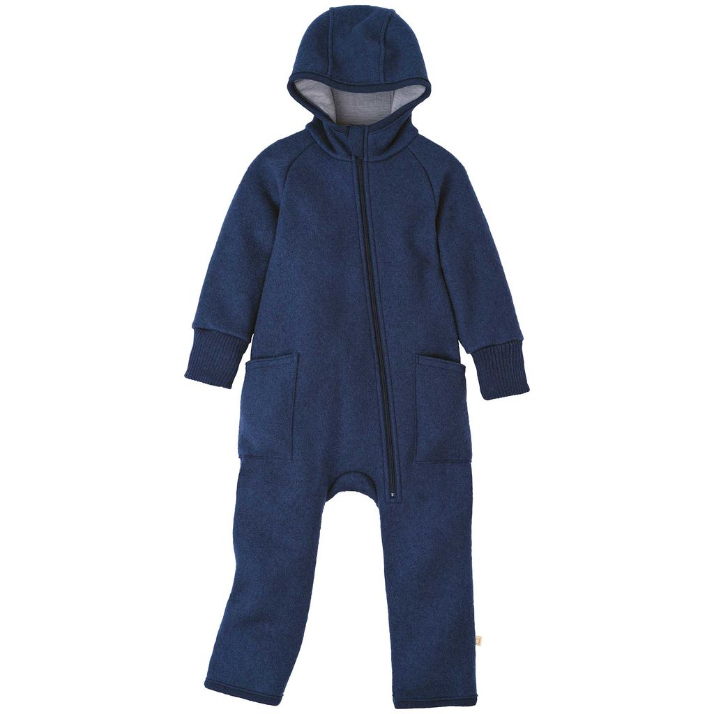 Salopette en laine bouillie pour bébé/jeune enfant Disana avec fermeture éclair : PRÉCOMMANDE