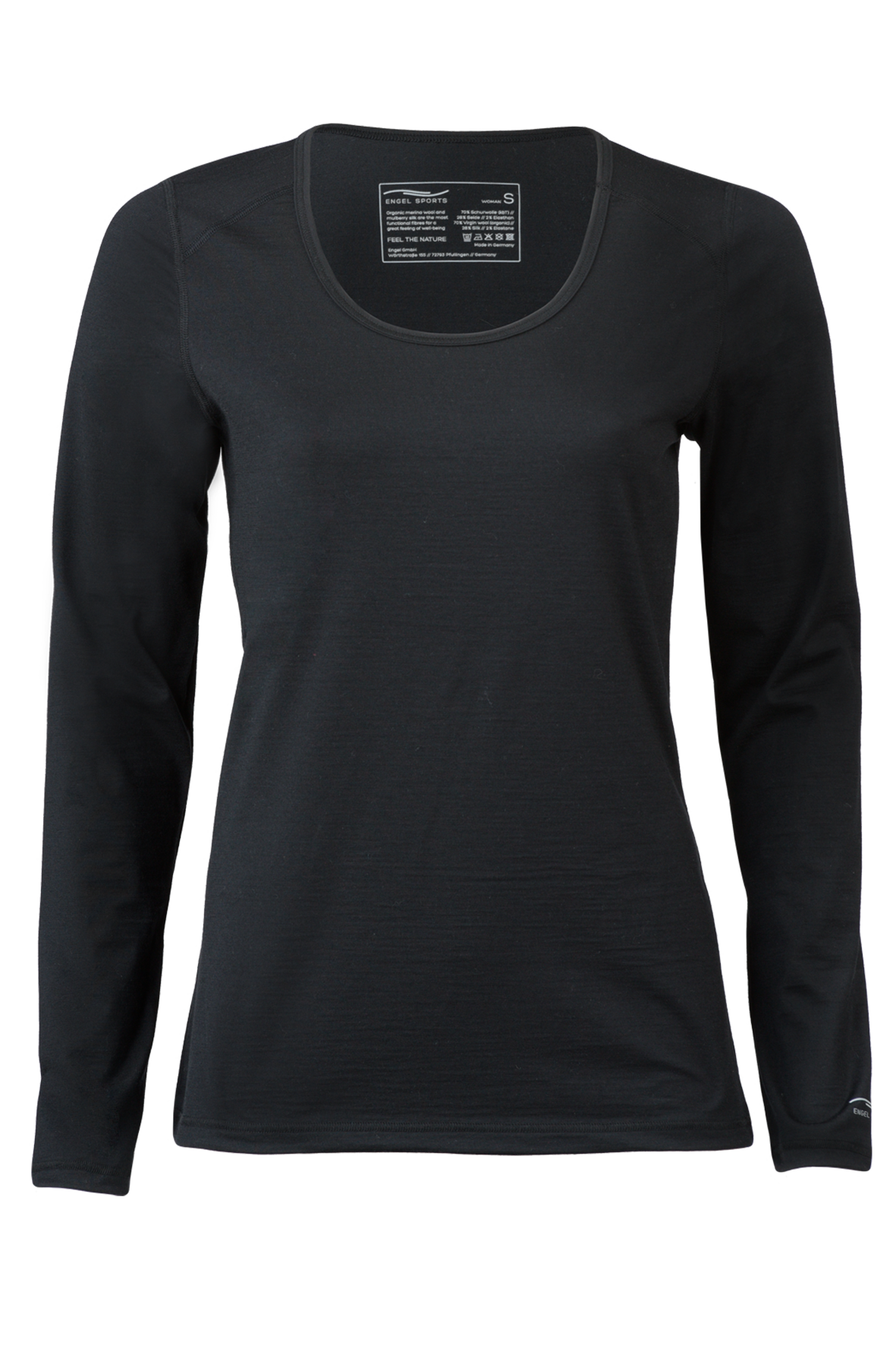 Engel Women's Eco Sport Long Sleeve Shirt, Wool/Silk