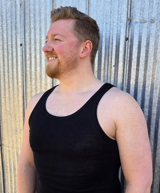 Hocosa Unisex Sleeveless Shirt, Wool/Silk