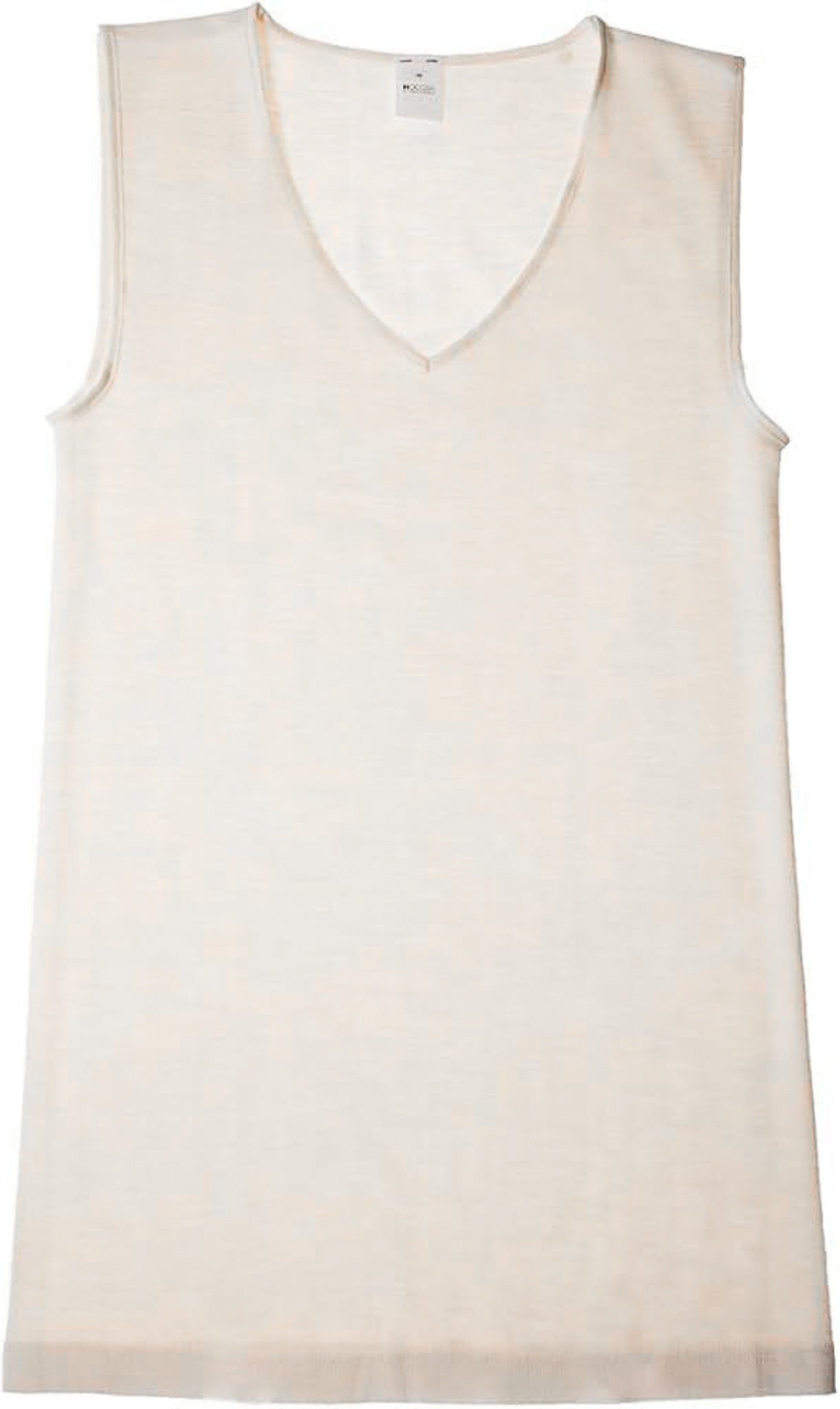 Hocosa Women Tank, Sleeveless, V-neck , Wool/Silk, Natural