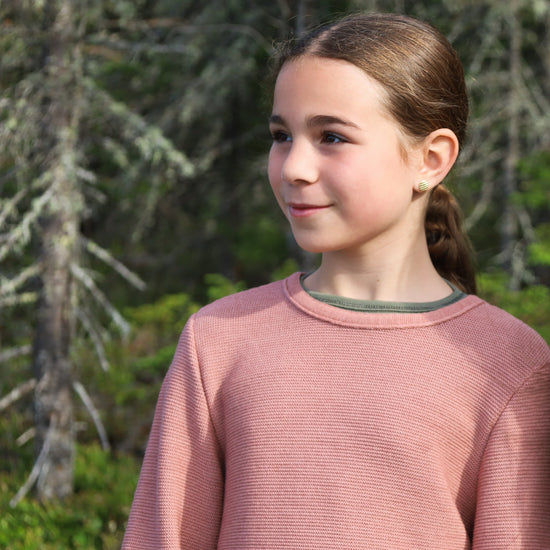 Disana Child Sweater, Left Knit, Wool Knit