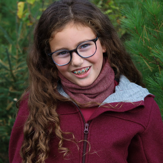 Disana Toddler/Child/Adult Knit Neck Buff, Merino Wool