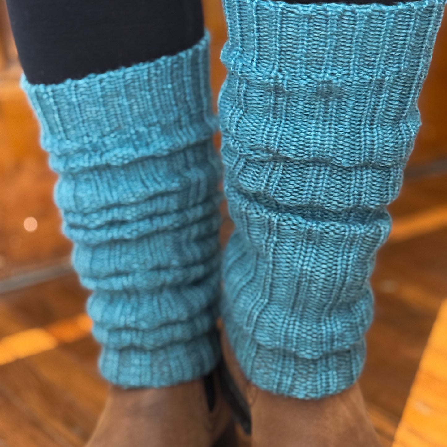 Hirsch Natur Heavy Wool Leg Warmers, Merino Wool