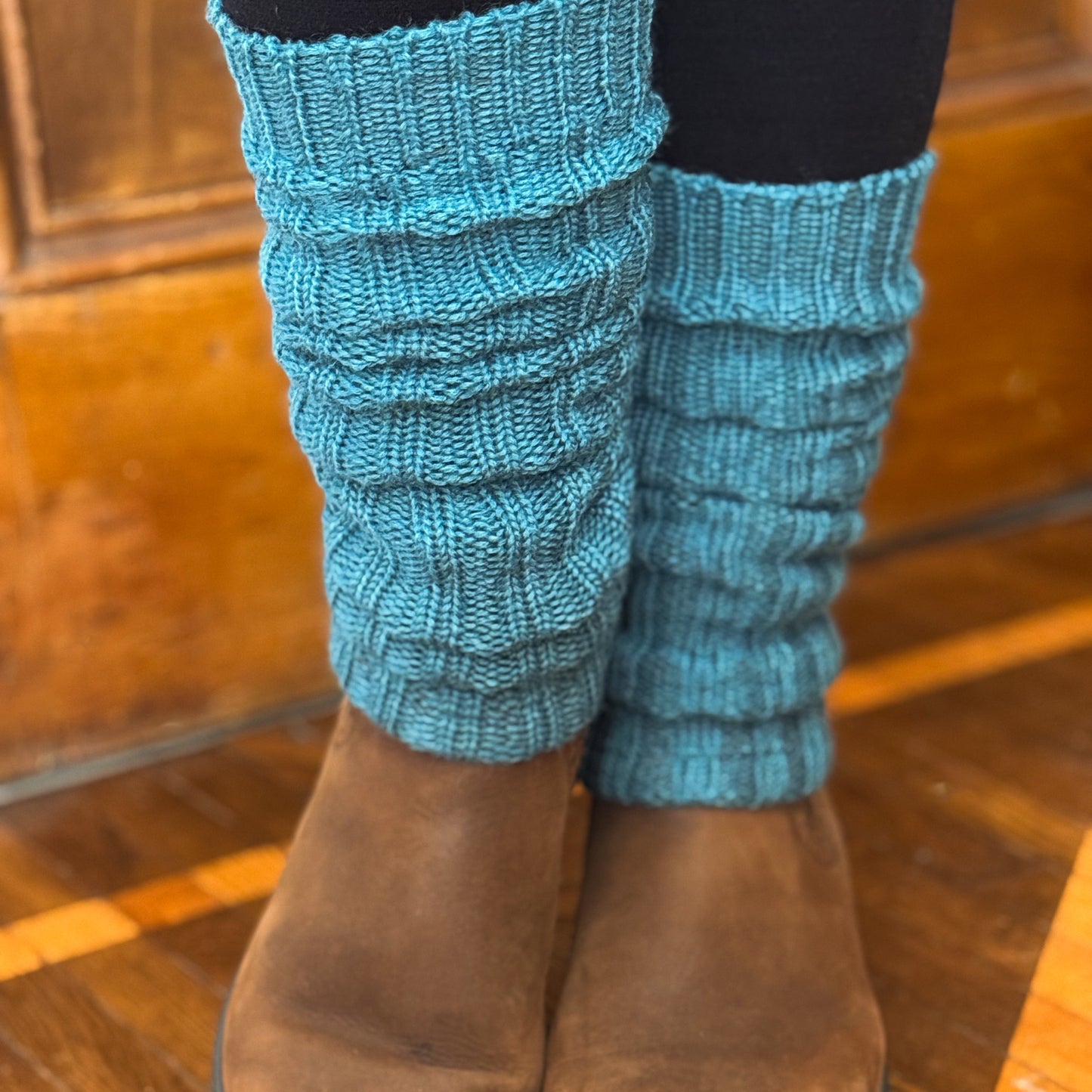 Hirsch Natur Heavy Wool Leg Warmers, Merino Wool