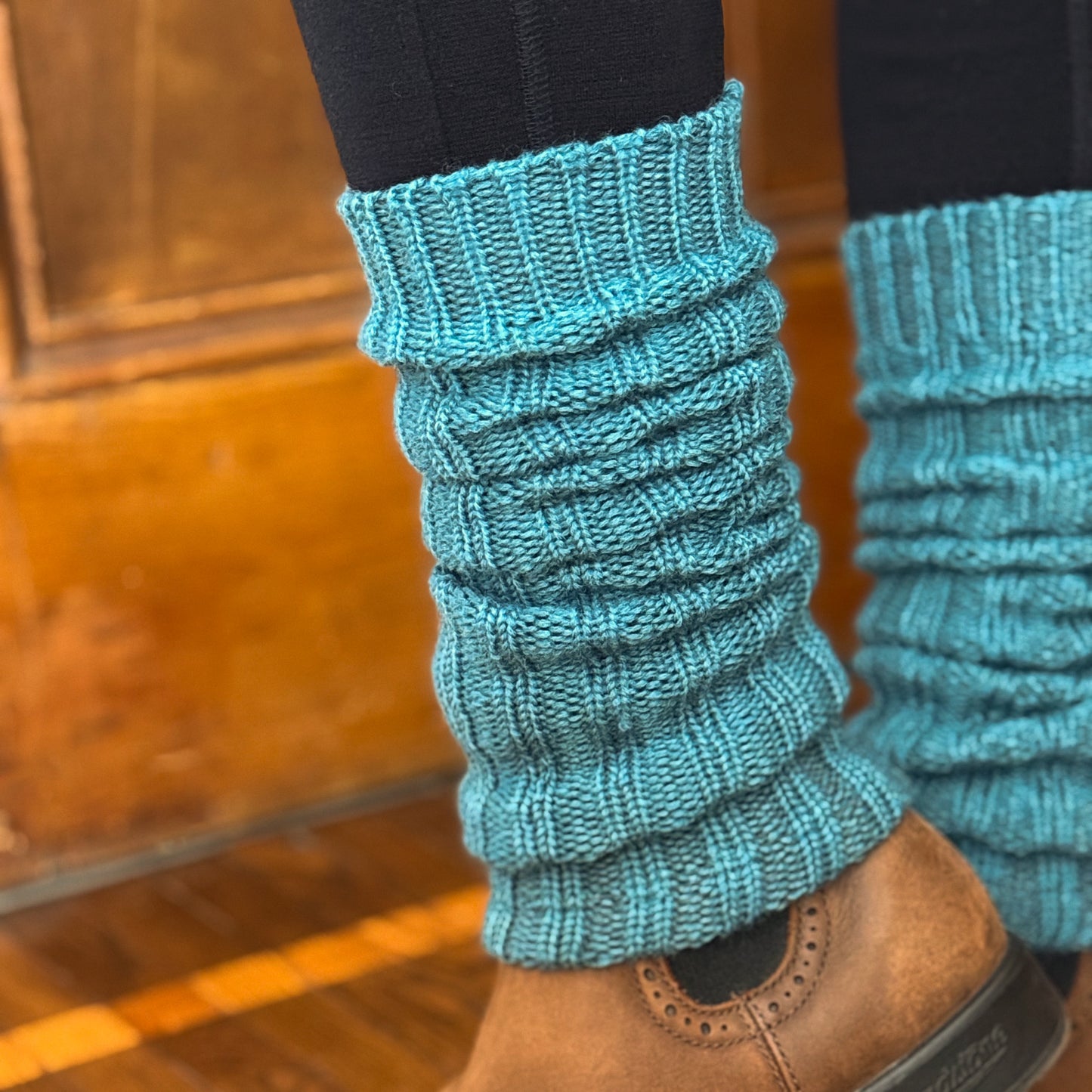 Hirsch Natur Heavy Wool Leg Warmers, Merino Wool