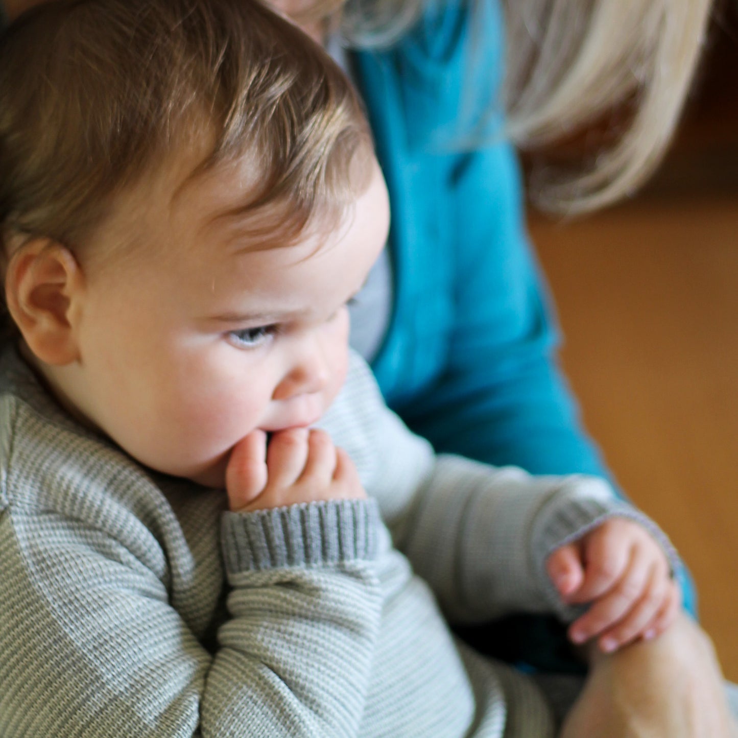 Disana Baby/Toddler Melange Chandail avec bouton, Laine tricotée - 15 % de rabais