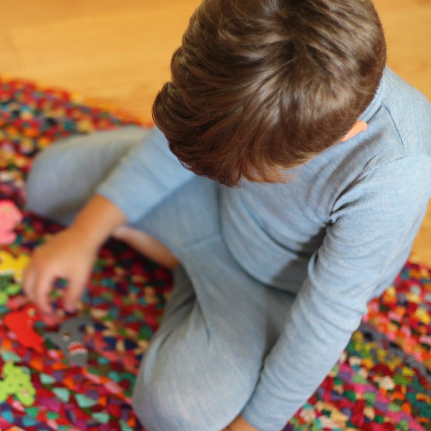 Hocosa Legging pour tout-petit avec revers, laine/soie