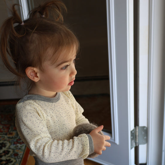 Engel Baby/Toddler Onesie, manches longues, laine mérinos/soie