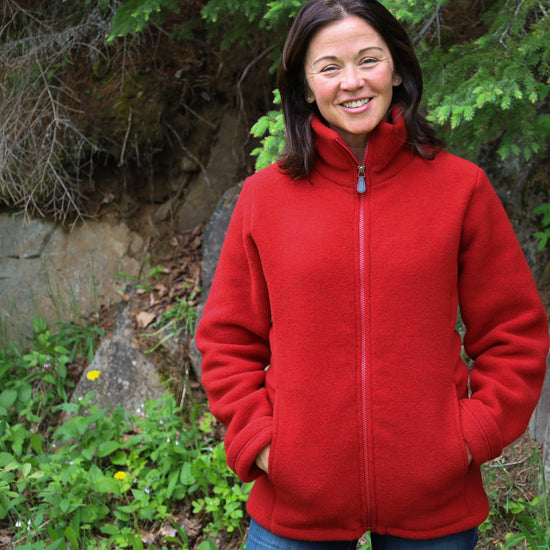 Engel Women Fitted Jacket - Merino Wool Fleece – Warmth and Weather