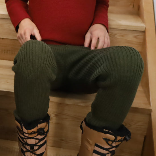 Disana Child Legging, Wool Knit