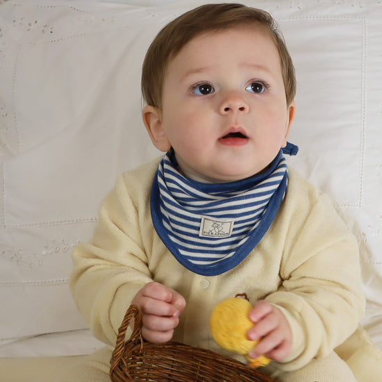 Pickapooh Bavoir bandana pour bébé, laine/soie