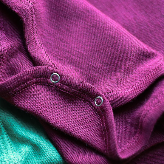 Hocosa Baby/Toddler Onesie Long Sleeve, Wool/Silk