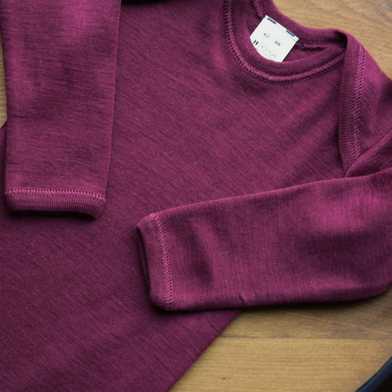 Hocosa Baby/Toddler Onesie Long Sleeve, Wool/Silk