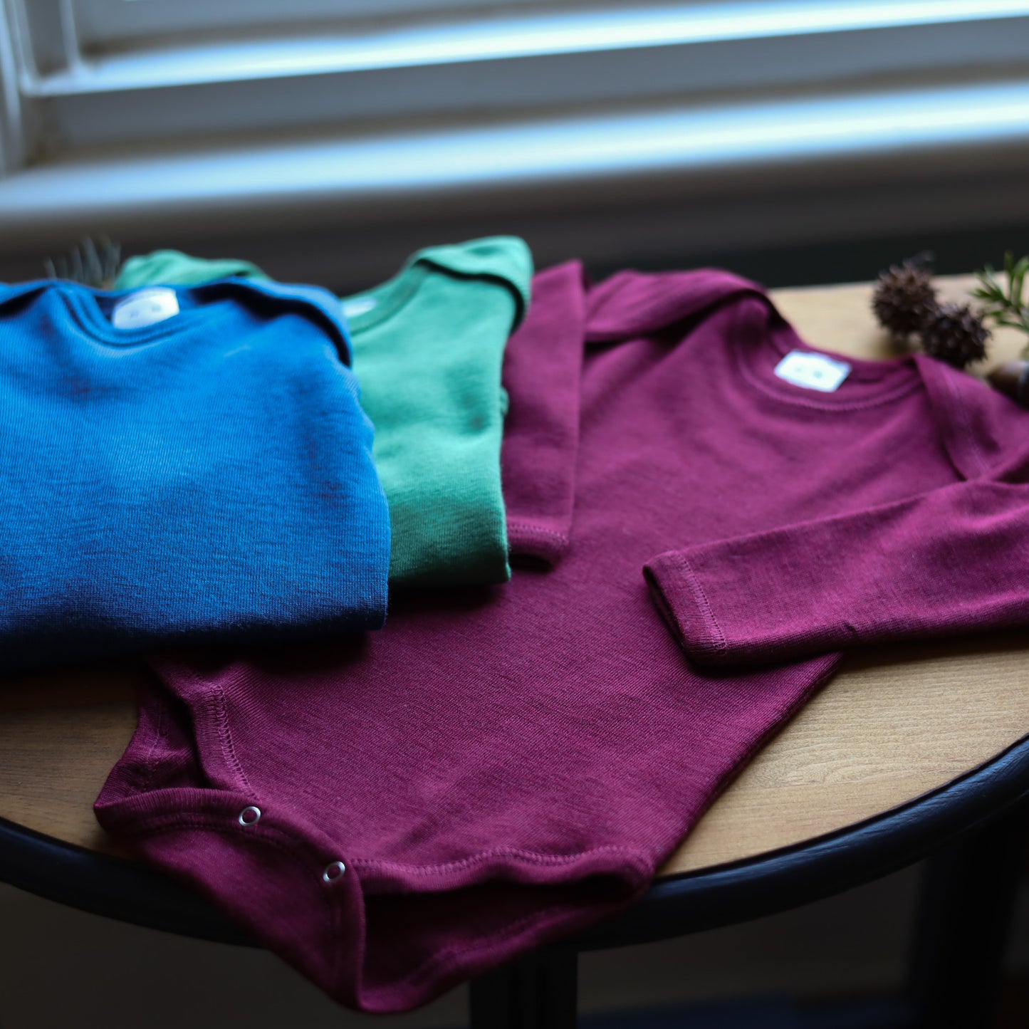 Hocosa Baby/Toddler Onesie Long Sleeve, Wool/Silk