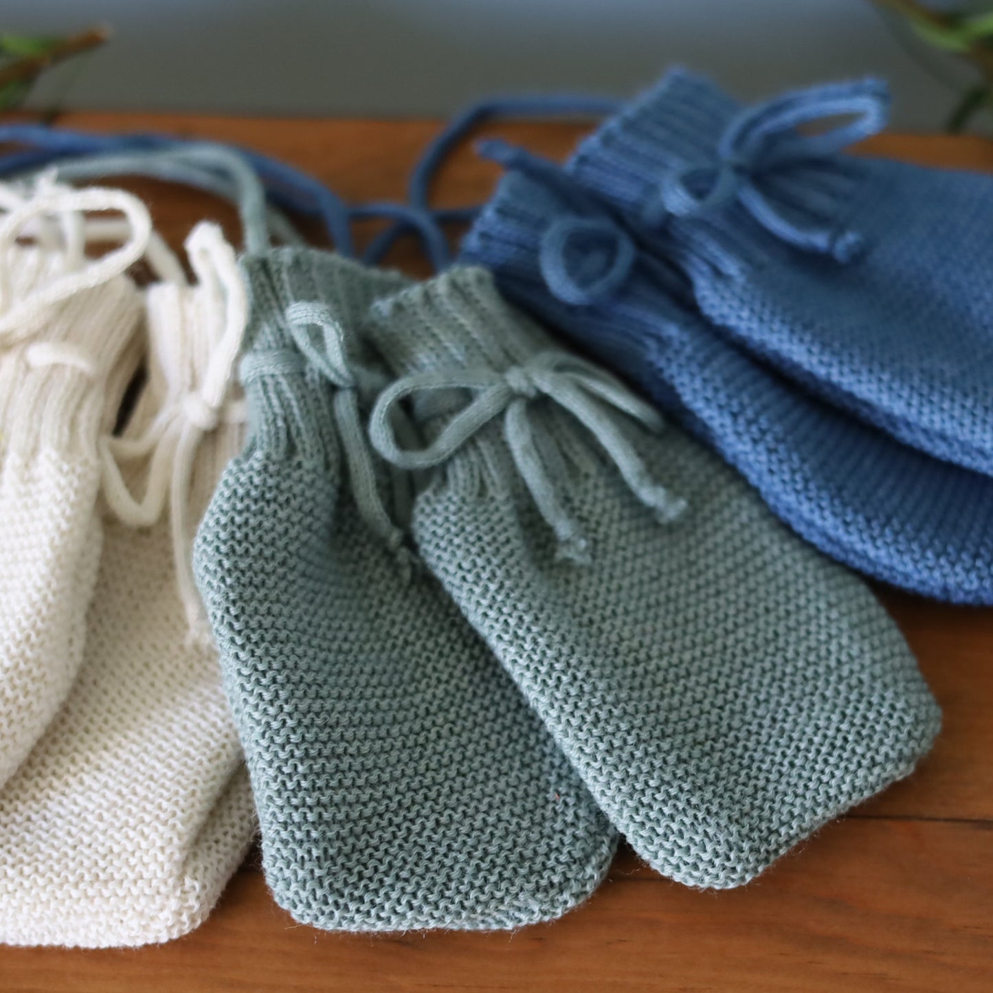 Disana Baby Mittens, Merino Wool Knit