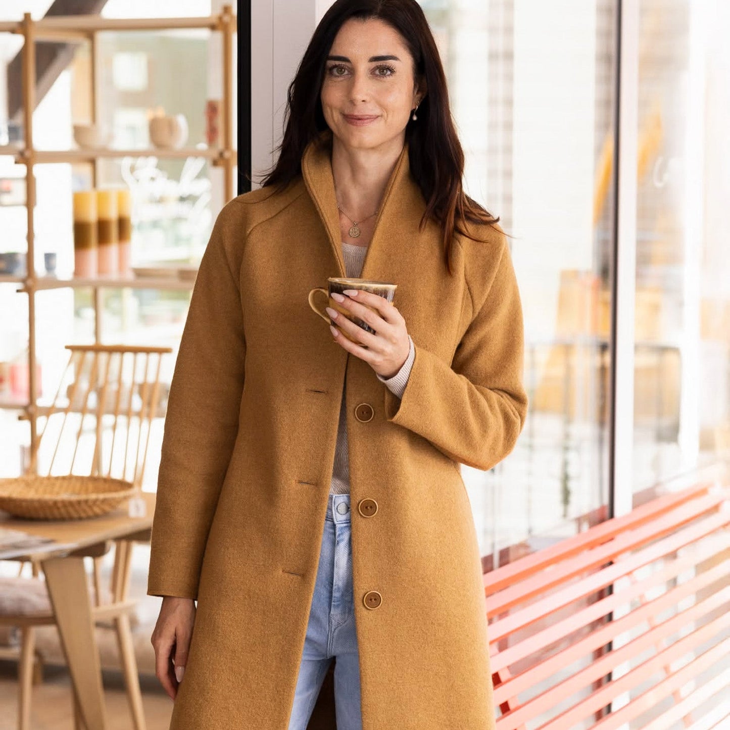 Manteau en laine bouillie pour femme Disana : PRÉCOMMANDE