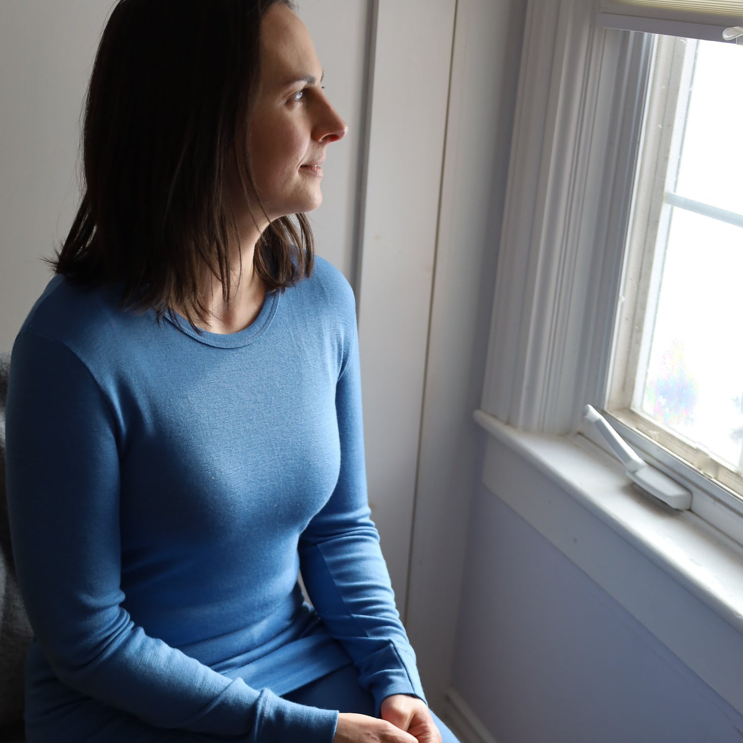 Hocosa Chemise à manches longues unisexe, laine