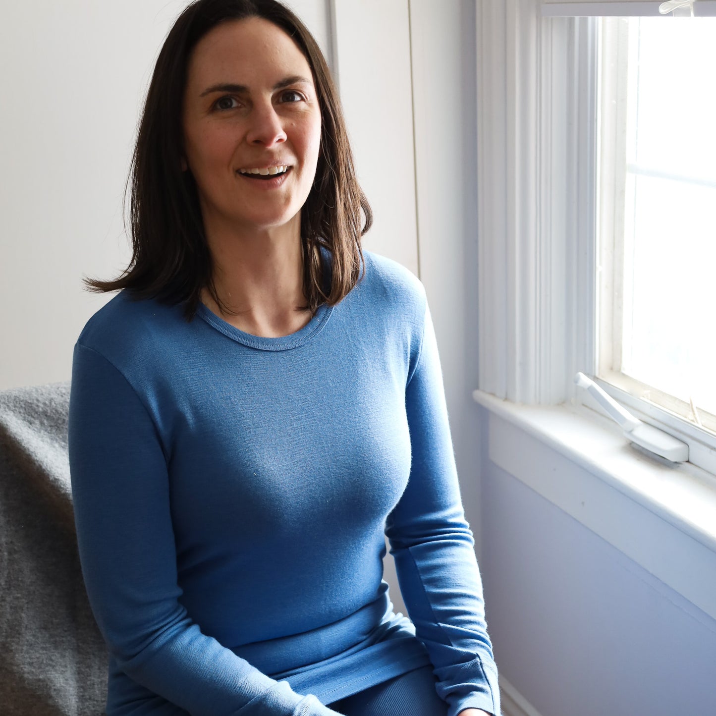 Hocosa Chemise à manches longues unisexe, laine