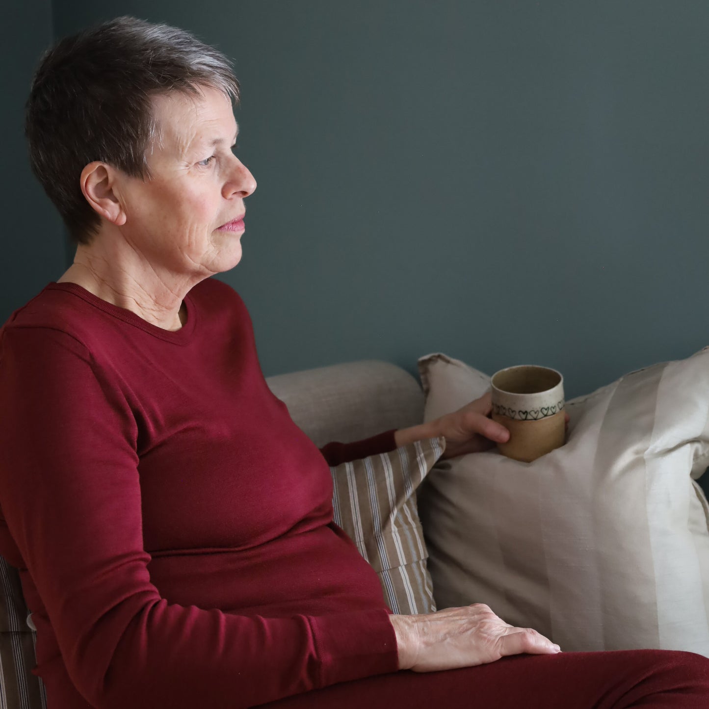 Hocosa Chemise à manches longues unisexe, laine/soie