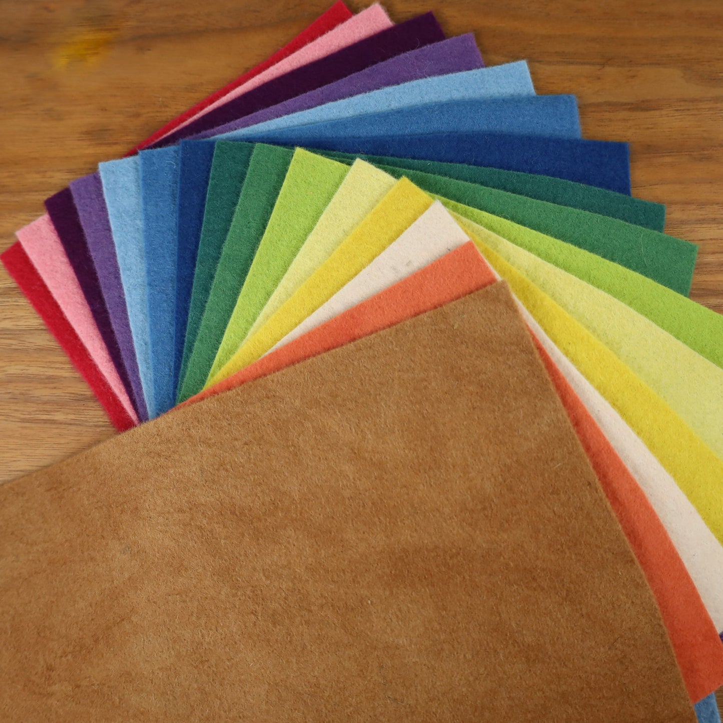 Filges Wool Felt Bioland- Assorted 15 Colour Pack, Organic Wool