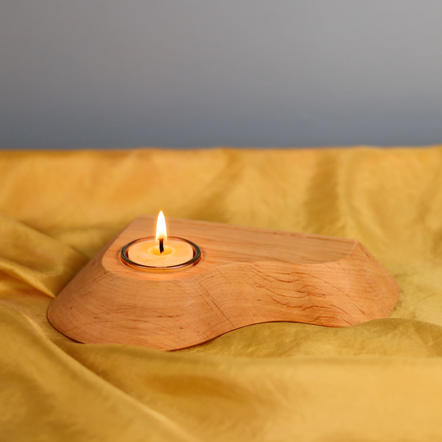 Photo/Postcard Holder with Beeswax Tealight Candle