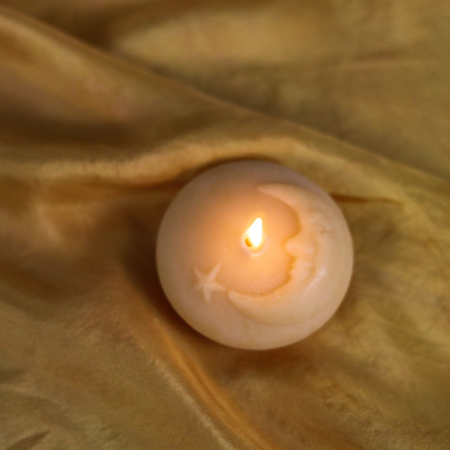 Dipam Moon and Star Beeswax Candle