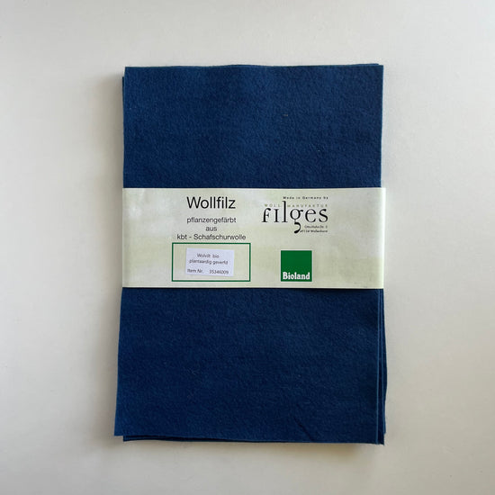 Filges Wool Felt Bioland 20 x 30cm - 5 Piece Pack, Organic Wool