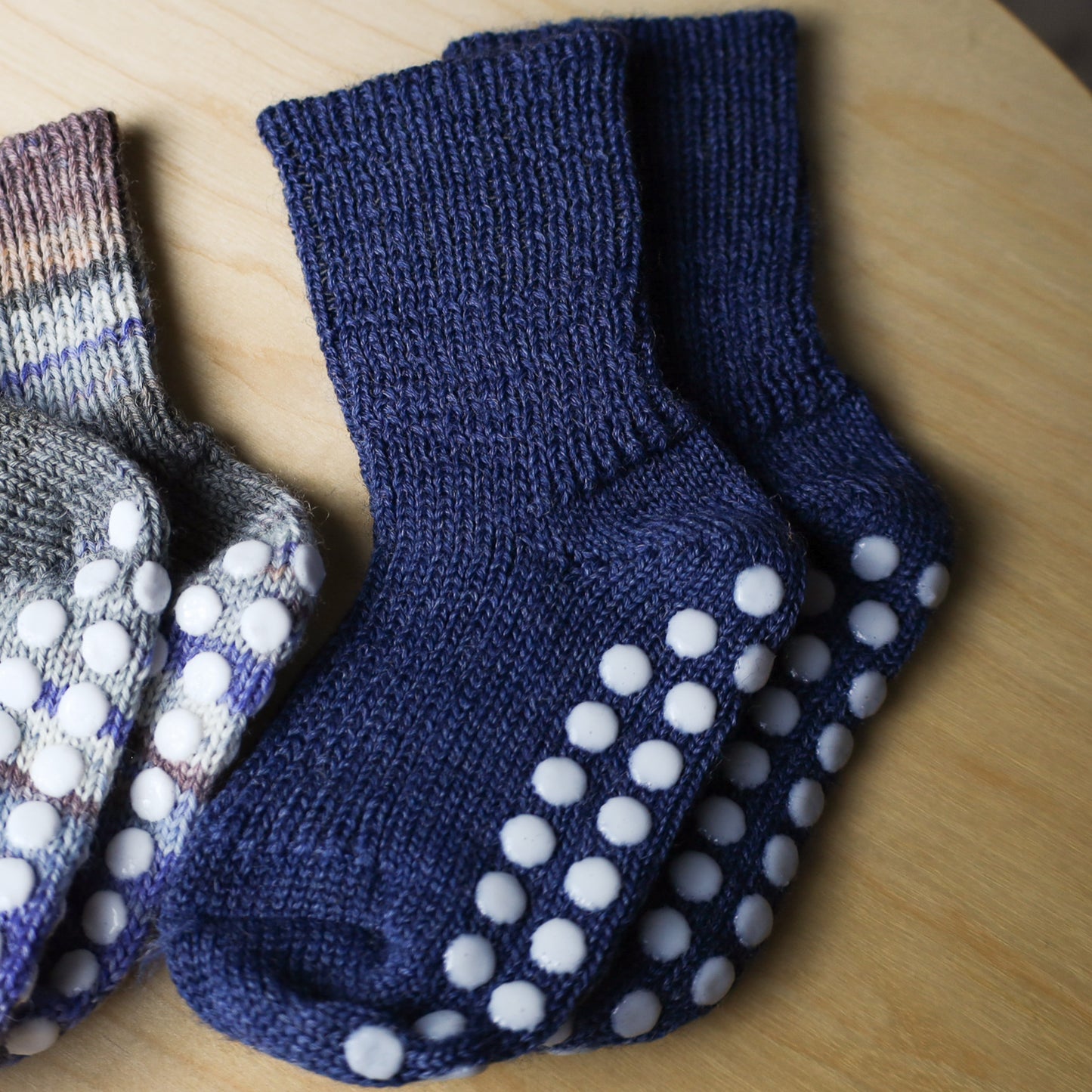 Hirsch Natur Toddler/Child, Non-Slip, Mid Weight Knit Sock, Merino Wool