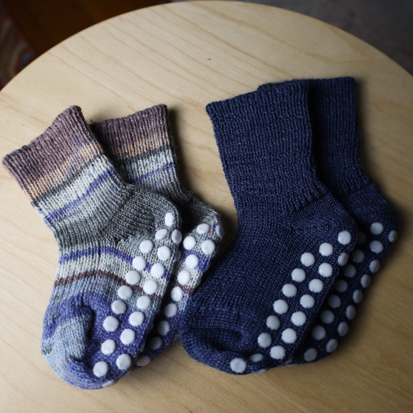 Hirsch Natur Toddler/Child, Non-Slip, Mid Weight Knit Sock, Merino Wool