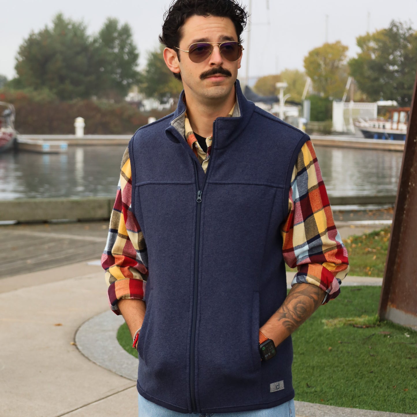 Disana Men's Vest, Boiled Merino Wool: NEW